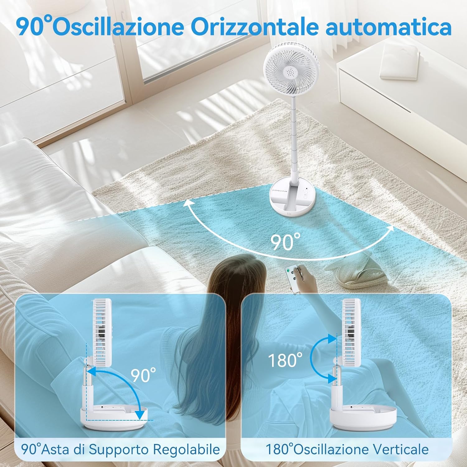 Ventilatore Portatile Senza Fili - Freschezza Ovunque Tu Sia