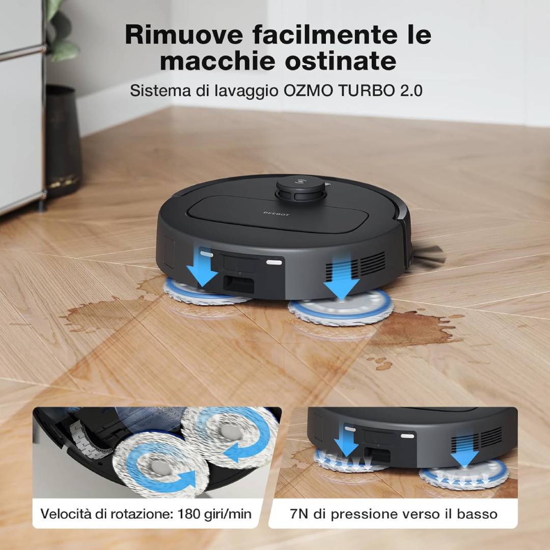 Robot 2 in 1 | Aspirapolvere e lavapavimenti