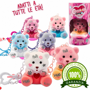 Coccolotti Love & Tell | Orsetto con Funzione Registrazione e Portachiavi Charm