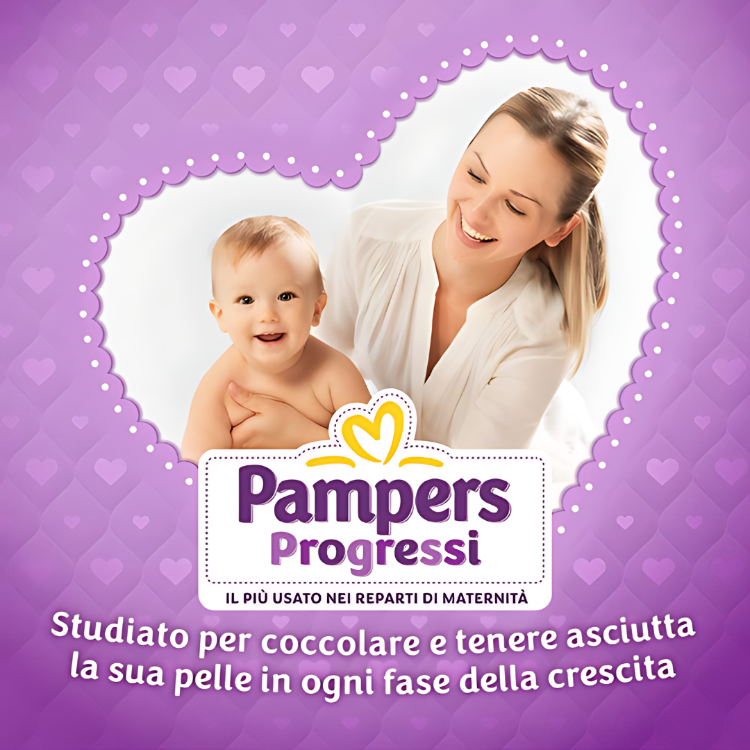 Pampers Progressi TG 4 (7-18 kg) - 84 pannolini