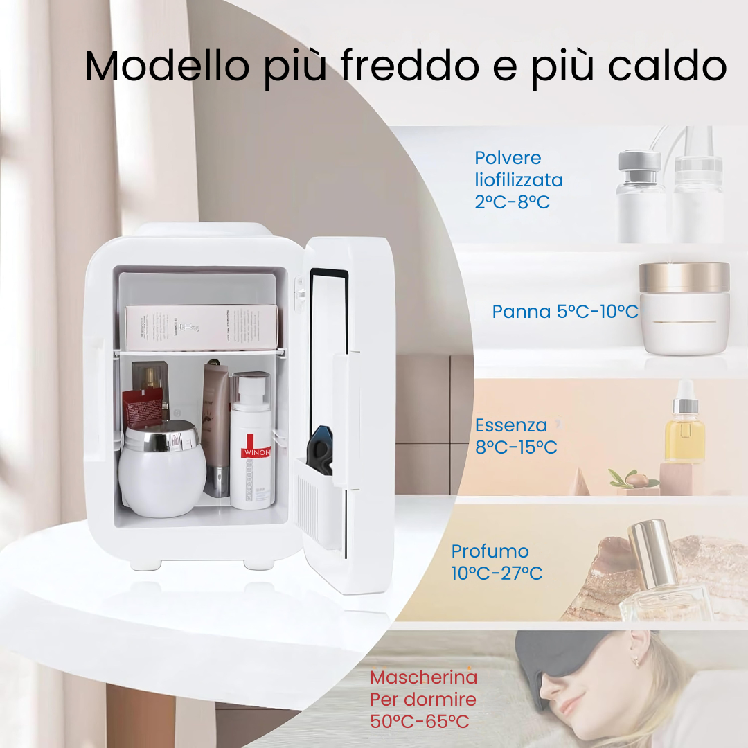 Mini frigo 4 litri | Riscalda e raffredda con presa 220V e 12V