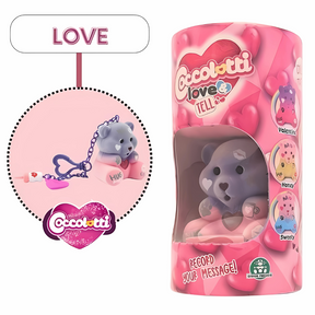 Coccolotti Love & Tell | Orsetto con Funzione Registrazione e Portachiavi Charm